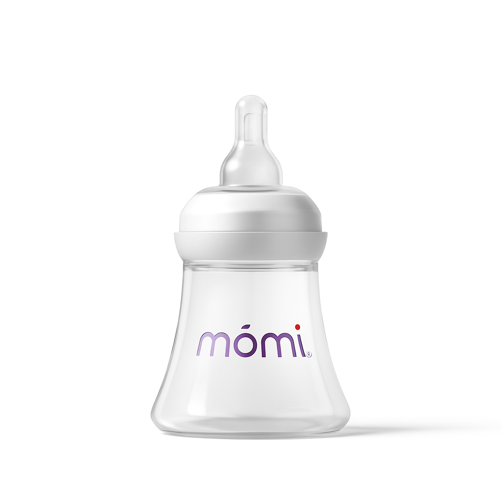 mōmi breast-like bottle, 5oz, purple or gray