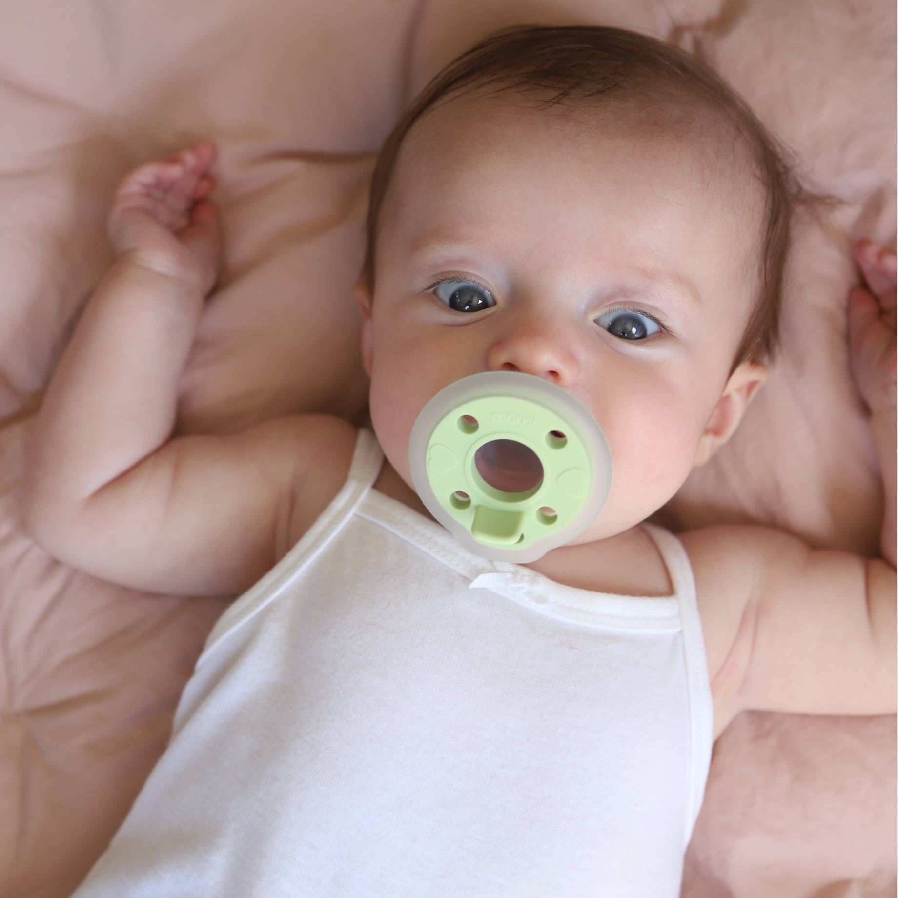 mōmi babypace pacifier 2-set - pistachio
