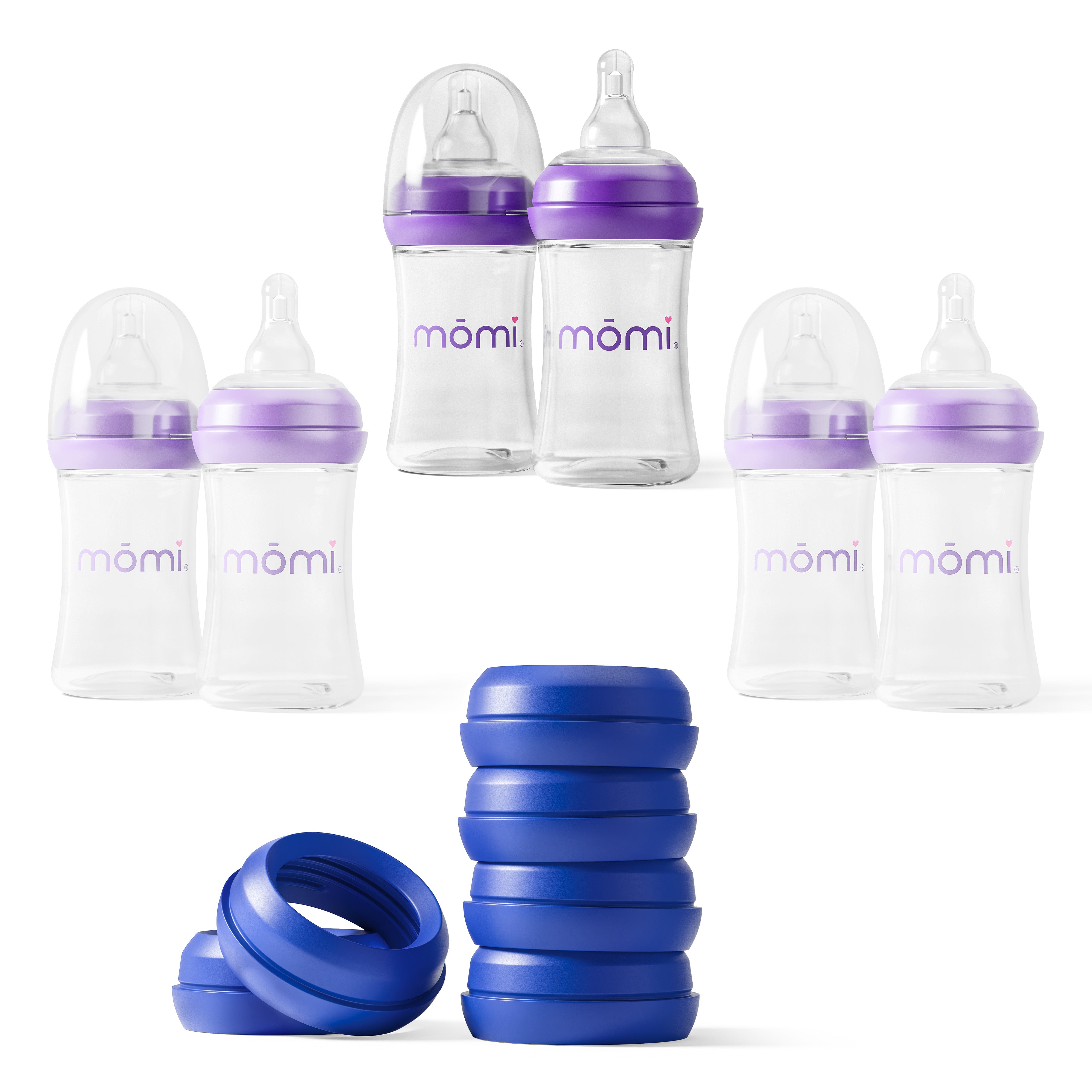 momi vibes breast-like bottle sets - lapis