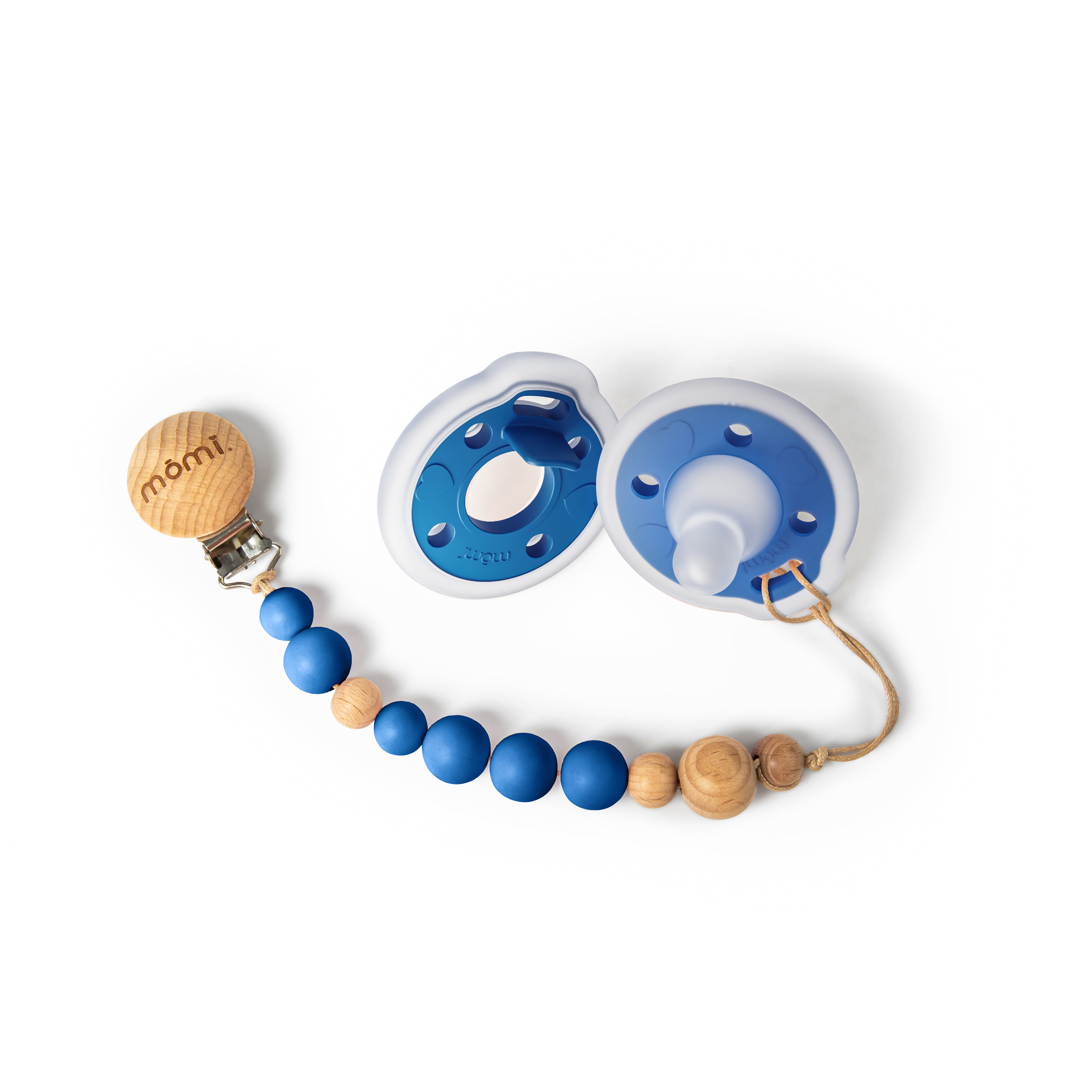 mōmi babypace pacifier gift set - lapis